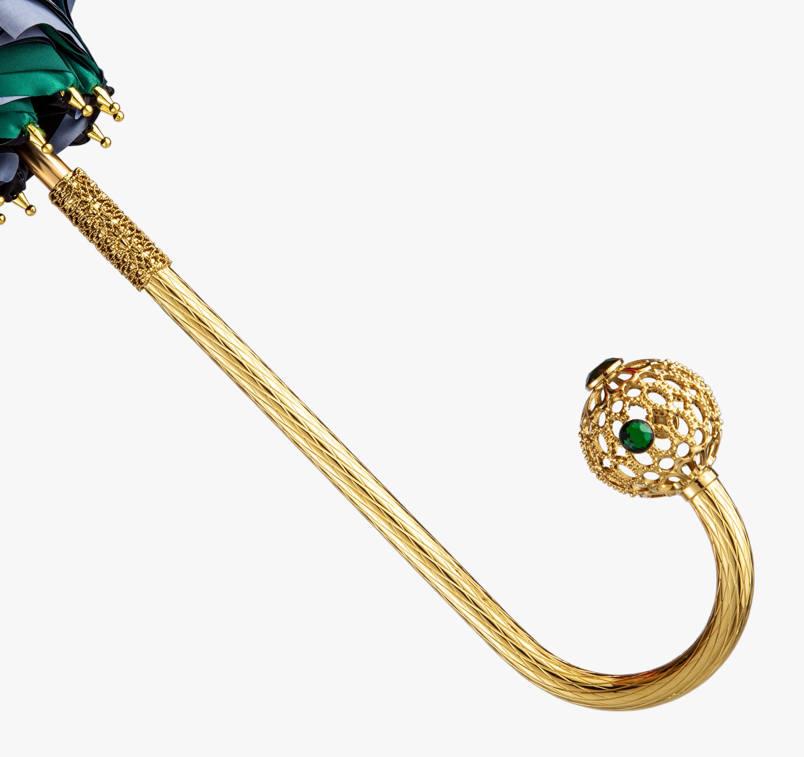 Emerald green elbow exquisite double umbrella|Umbrella Manufacturers & Suppliers