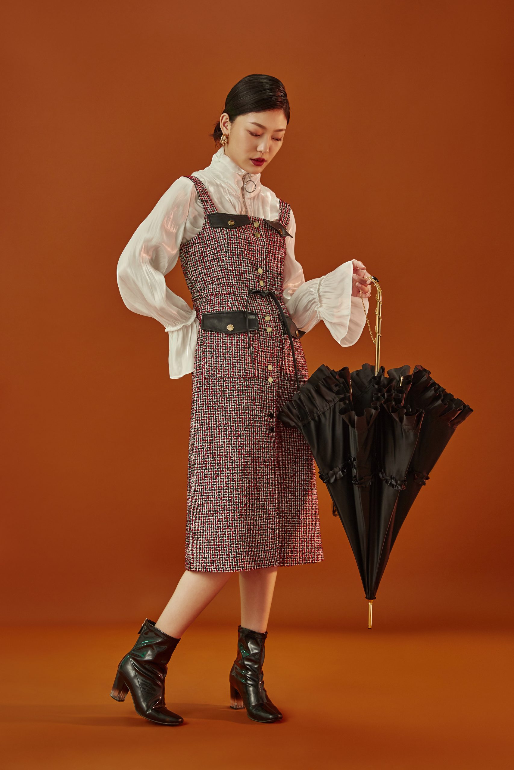 Copper chain straight shank 1 diamond Maggie lace double umbrella|Umbrella Manufacturers & Suppliers - Image 3