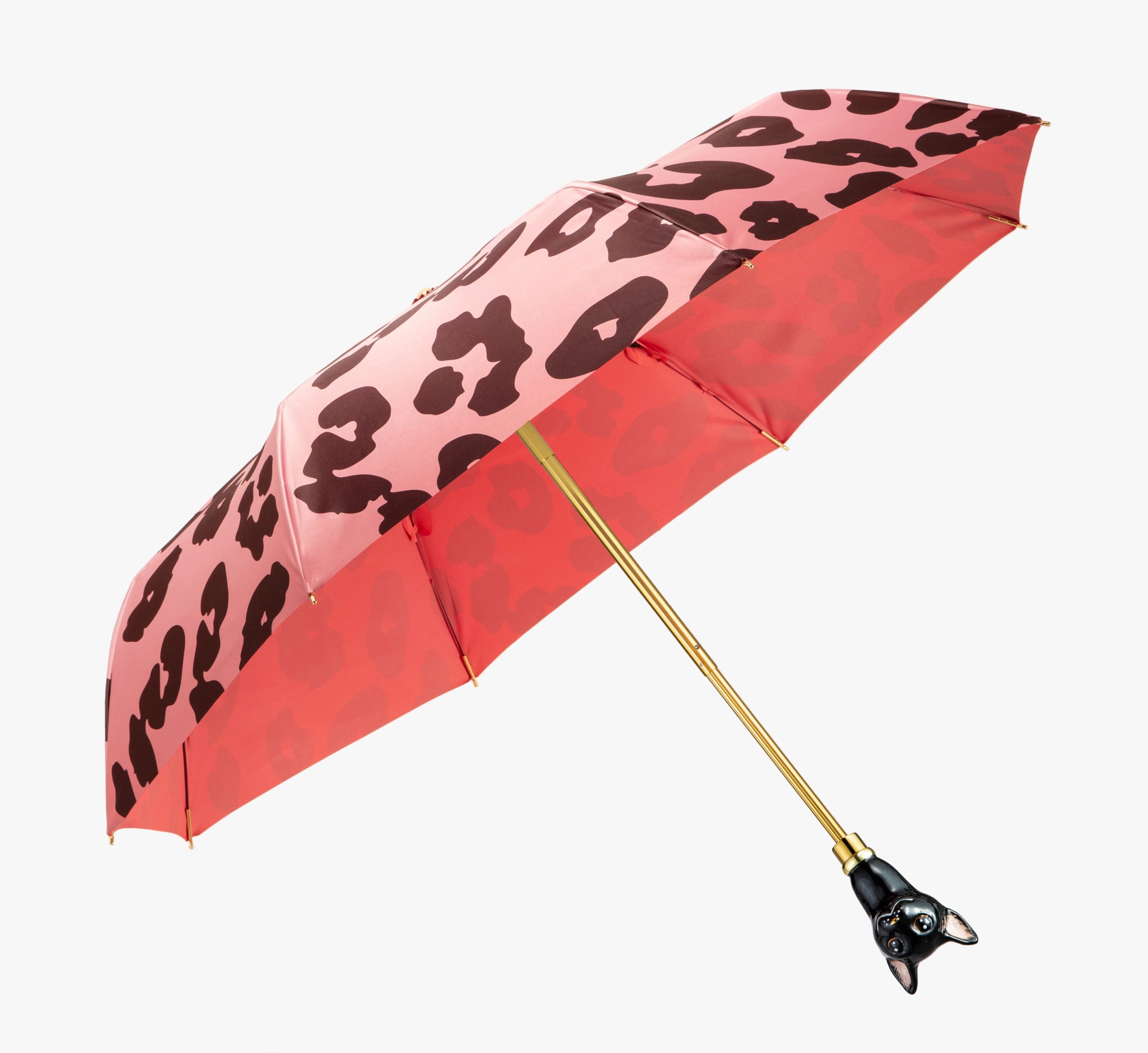 British short cat coral leopard print folding umbrella|Umbrella Manufacturers & Suppliers