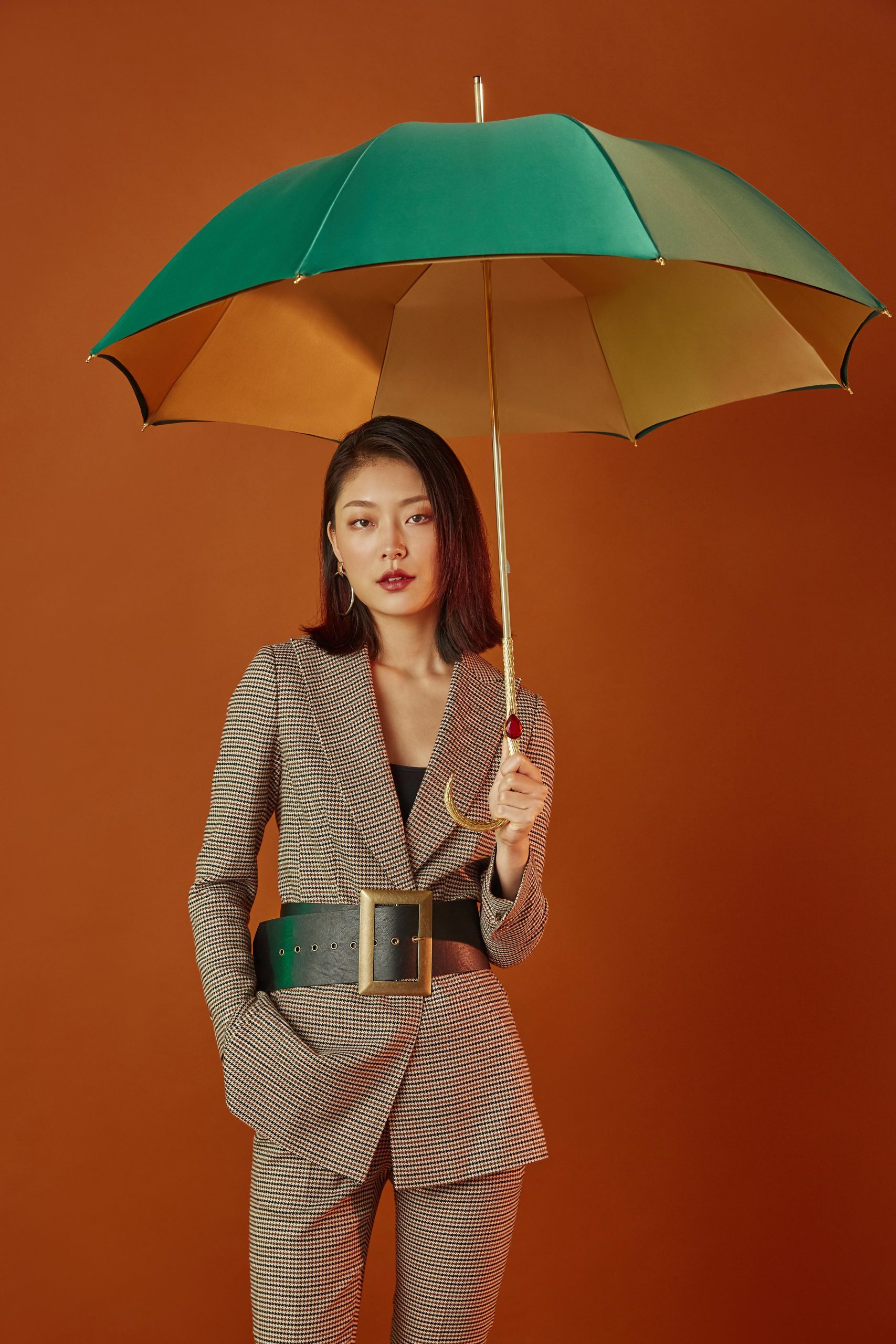 Heart-shaped 2 diamond question mark double-layer umbrella with curved handle|Umbrella Manufacturers & Suppliers - Image 4