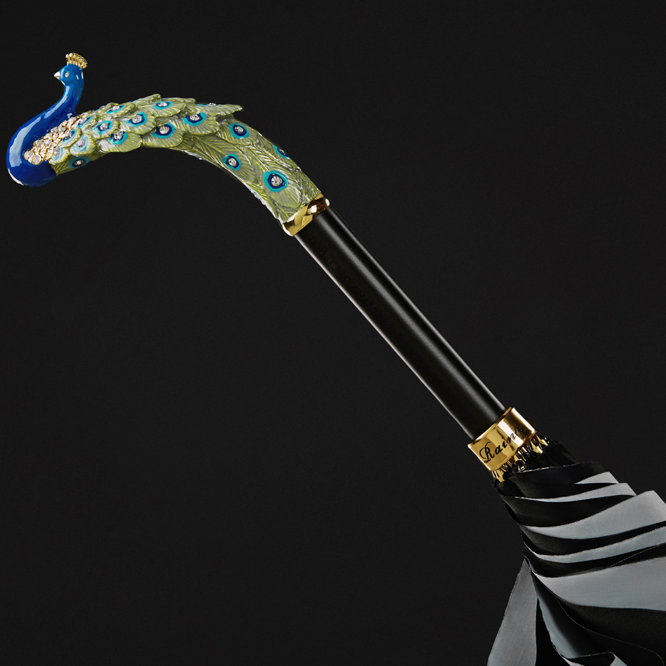 The colored enamel peacock long handle umbrella|Umbrella Manufacturers & Suppliers - Image 4