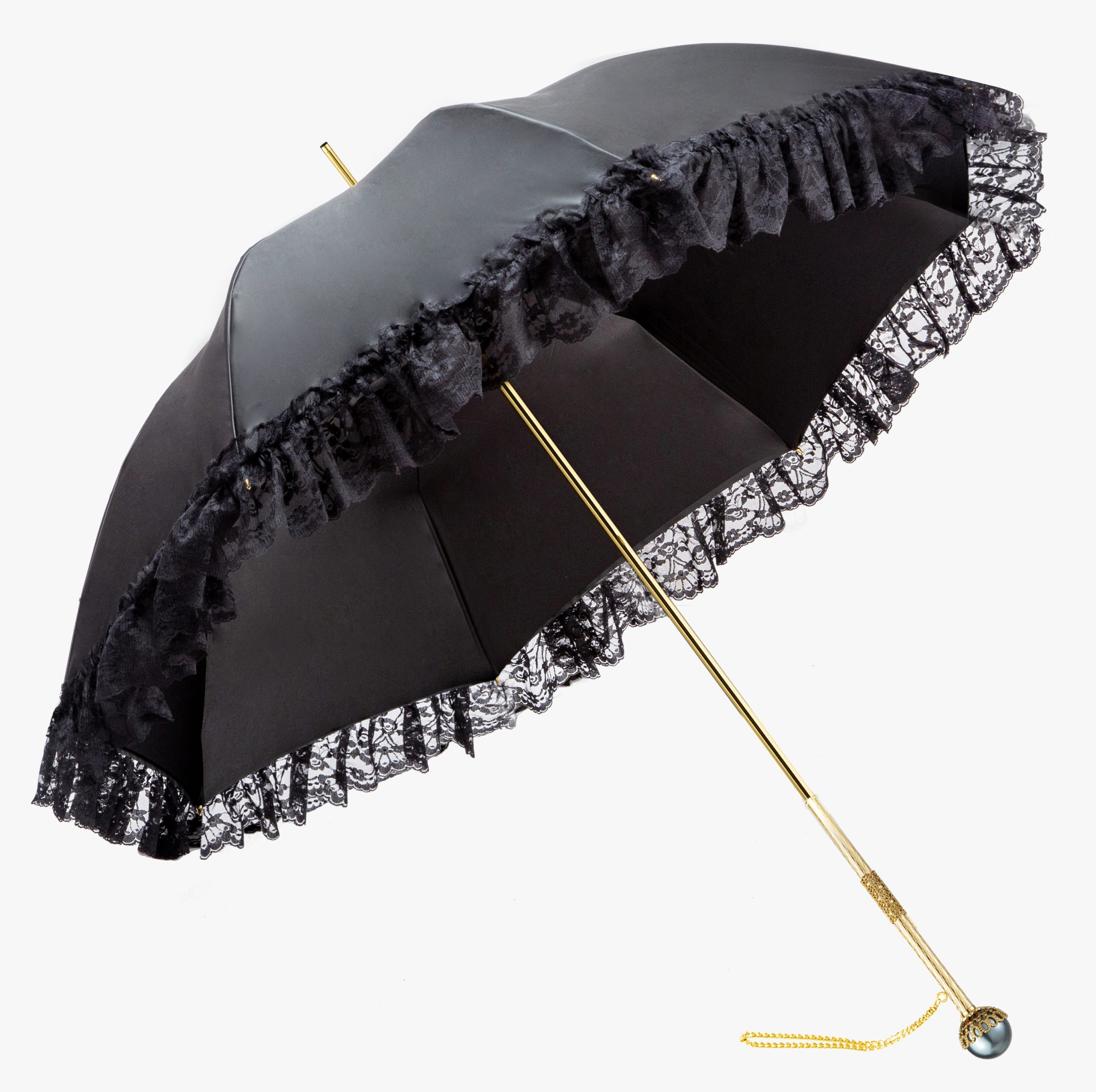 Maggie straight handle semi-exquisite pearl double umbrella|Umbrella Manufacturers & Suppliers - Image 2
