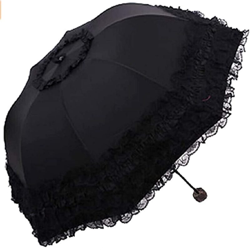 Logo parasol Umbrellas With Your Brand Travel Umbrella olding UV Resistance Princess Lace Parasol Umbrella Sun Umbrella