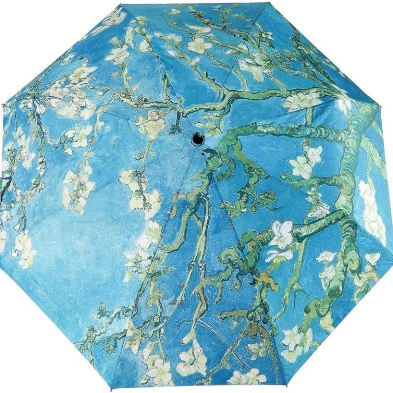 Automatic Umbrella  Logo parasol Umbrellas With Your Brand Creative Oil Painting Automatic Folding Umbrella Anti UV Sunb