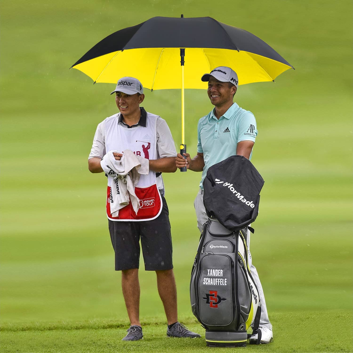 55 Inch Golf Umbrella UV Protection Automatic Open Extra Large Oversize Dou - Image 6
