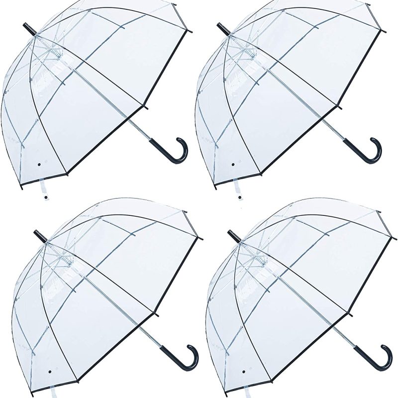 Custom Wedding Umbrellas Clear Lightwight Umbrella for Women Kids - Automatic O
