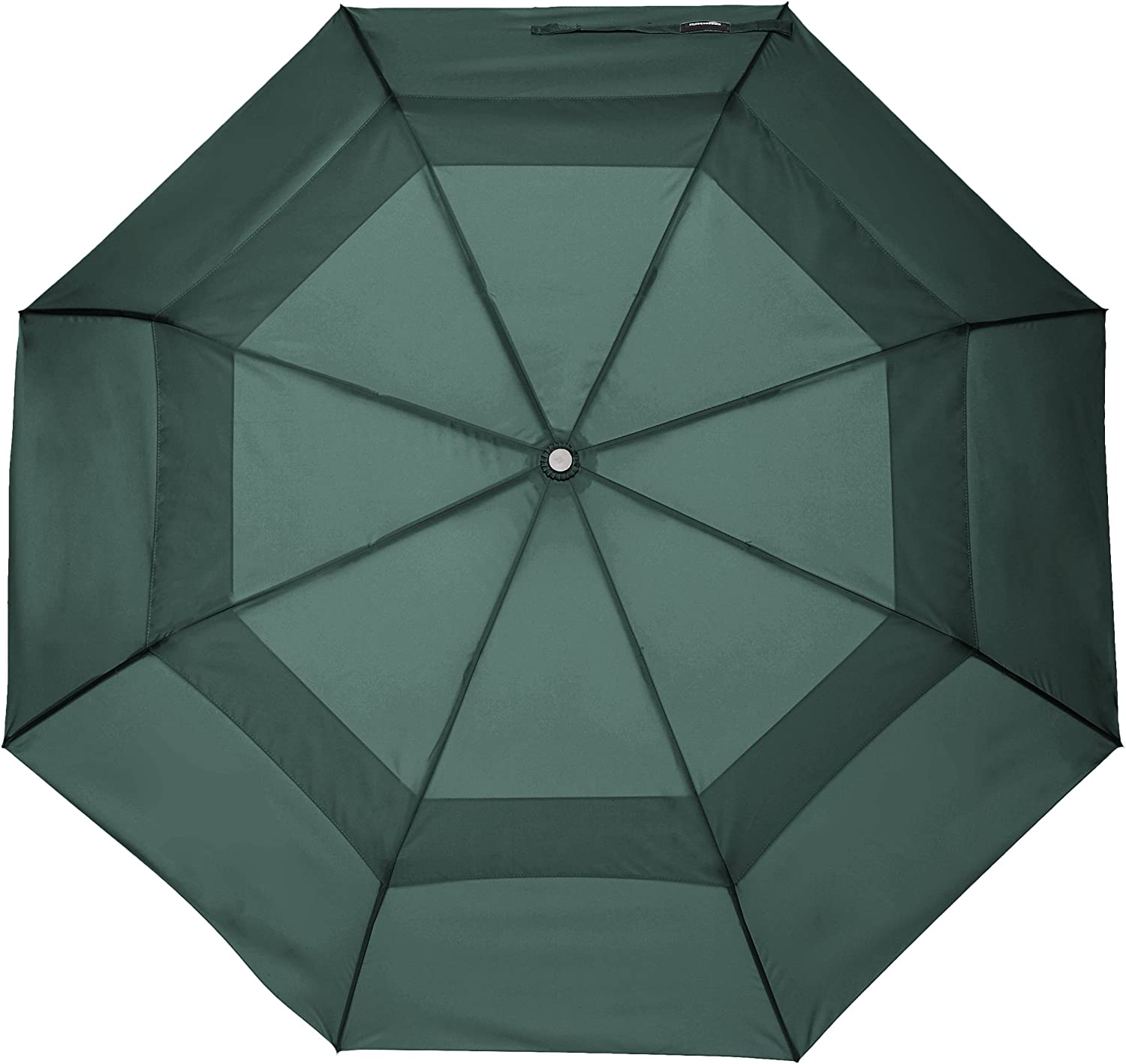 Custom Wedding Umbrellas Automatic Open Travel Umbrella with Wind Vent - Green - Image 3