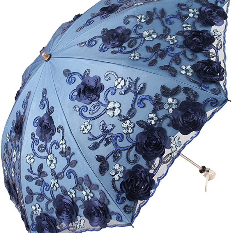 Custom Wedding Umbrellas Flower Lace Parasols for Wedding Party Lace Bridal Umbr