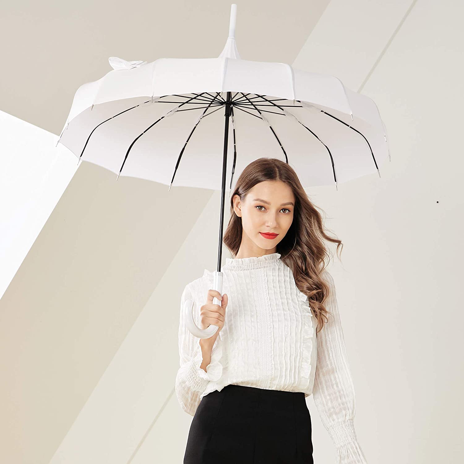 Custom Wedding Umbrellas Vintage Ladies Pagoda Umbrella Parasol for Weddings UV - Image 2