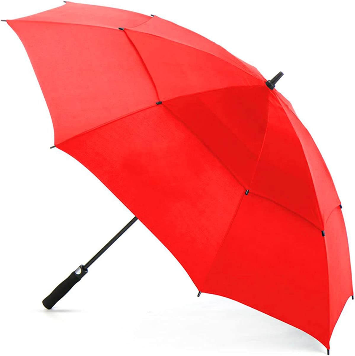 60 Automatic Golf Umbrella Windproof Vented Canopy Sleeve Auto-Open UM"