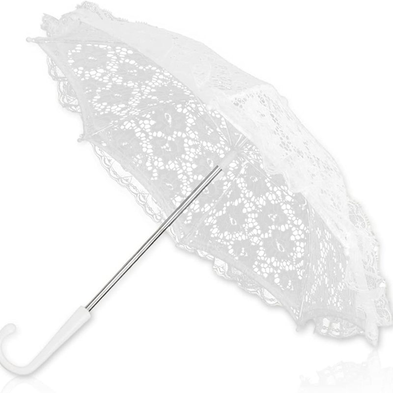 Custom Wedding Umbrellas Lace Umbrella Wedding White Decoration Umbrella Vintag