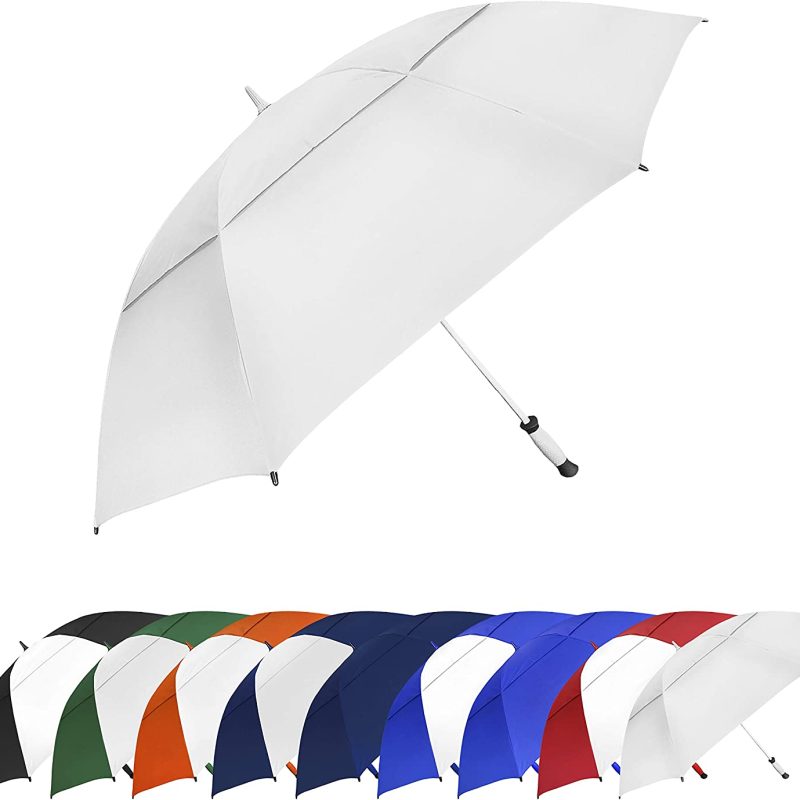 Custom Wedding Umbrellas Golf Umbrella 64 Inch Oversize Large Vented Windproof W