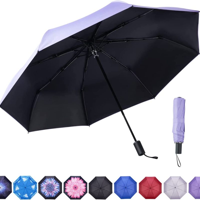 Logo parasol Umbrellas With Your Brand Compact Travel Sun&rain Umbrella - Lightweight Small Windproof Waterproof Folding