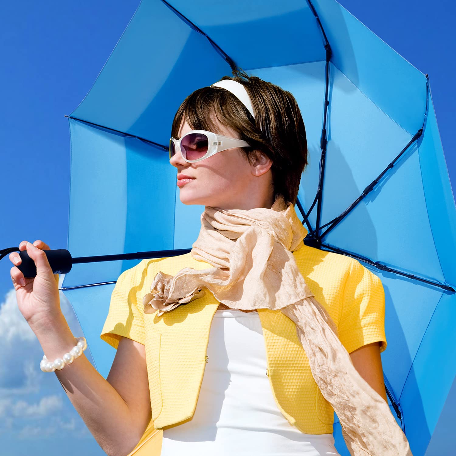 Custom umbrella 42 Inch Compact Travel Umbrella Windproof Small Folding Ba - Image 8