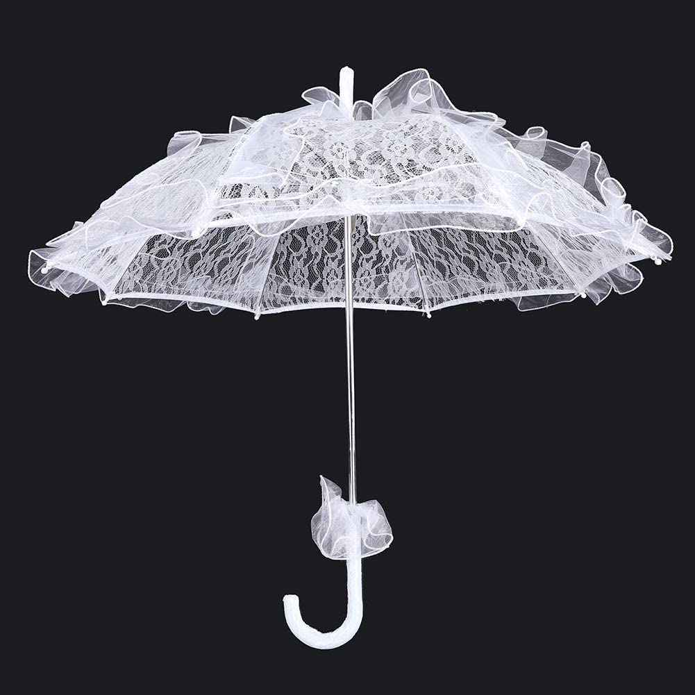 Custom Wedding Umbrellas Bridal Lace Cotton Umbrella Parasol Costume for Wedding - Image 4