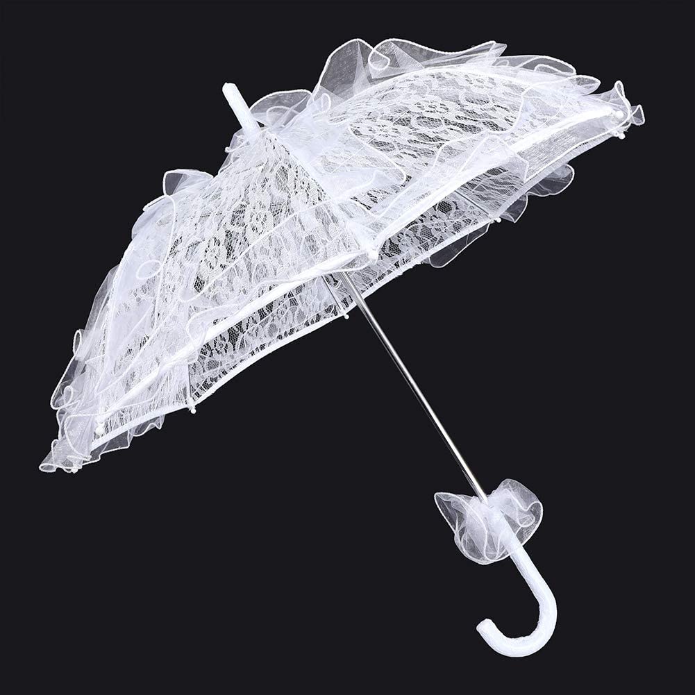 Custom Wedding Umbrellas Bridal Lace Cotton Umbrella Parasol Costume for Wedding - Image 8