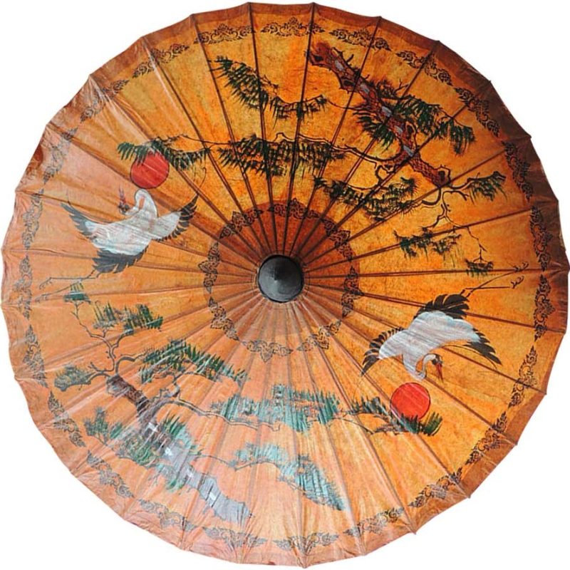 Logo parasol Umbrellas With Your Brand Wedding Rainproof Handmade Chinese Oiled Paper Umbrella Parasol with Bamboo Handl