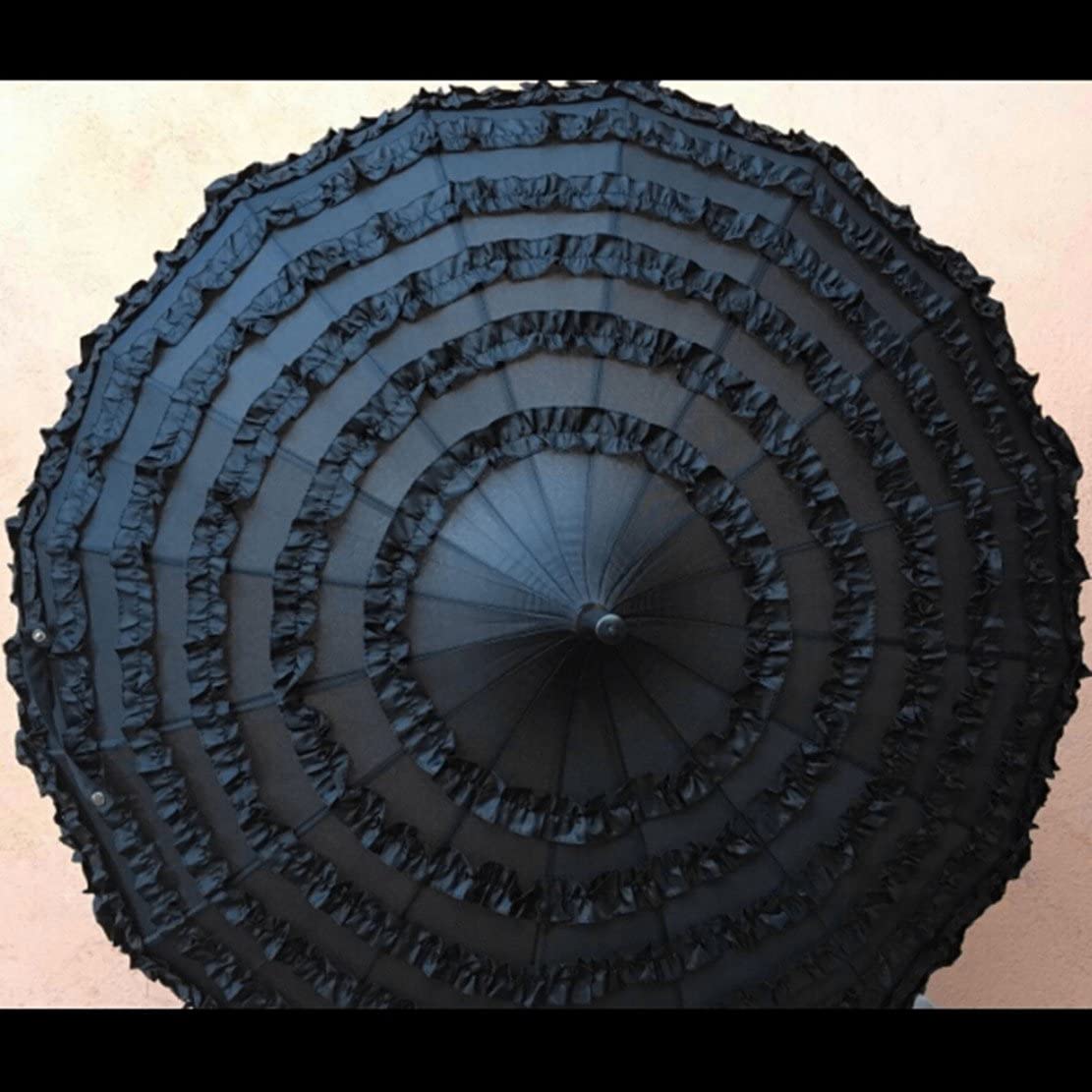 Logo parasol Umbrellas With Your Brand Ladies Sunproof Umbrella Parasol Lace Flowers Pagoda-Shaped Victoria Style Long H - Image 3