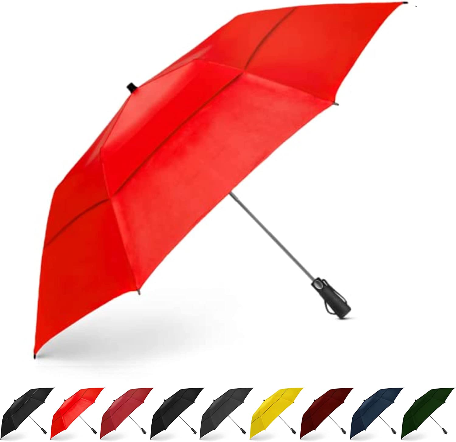 Custom umbrella Golf Umbrella Large 58 Inch Double Canopy Strong Windproof