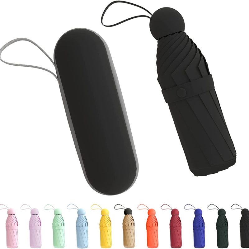 Logo parasol Umbrellas With Your Brand Mini Travel Umbrella Small Compact Portable Umbrella for Sun and Rain Windproof