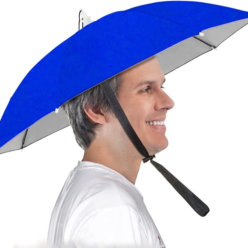 Custom umbrella Umbrella Hat 25 inch Small Hands Free Umbrella Cap for Adu