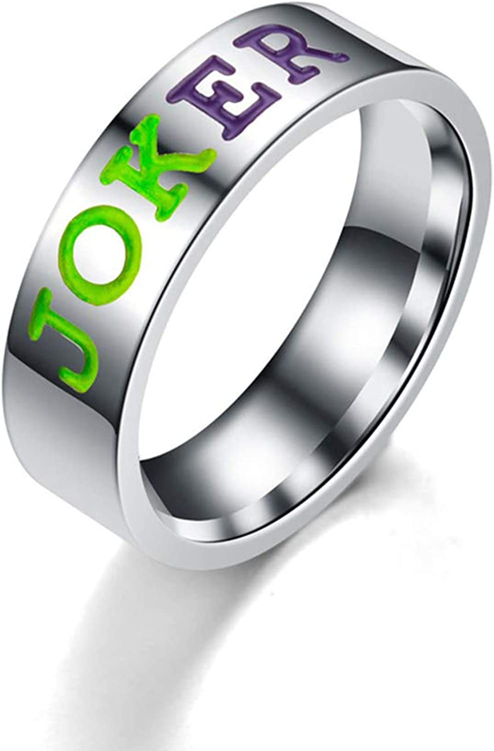 Custom Wedding Umbrellas joker rings,New Joker Lover Couple Stainless Steel Wedd