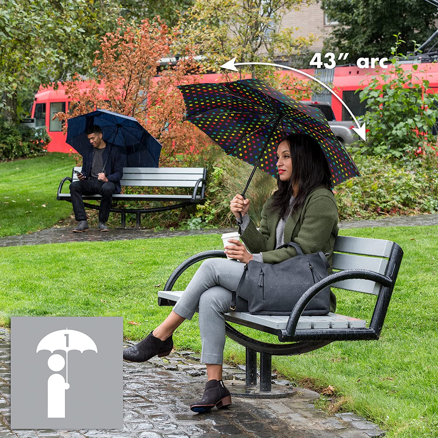 Custom Wedding Umbrellas Vortex Automatic Compact Folding Windproof Travel Umbre - Image 2