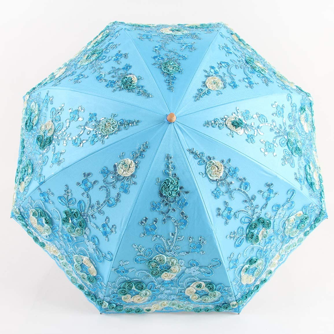 Custom Wedding Umbrellas Flower Lace Parasols for Wedding Party Lace Bridal Umbr - Image 2