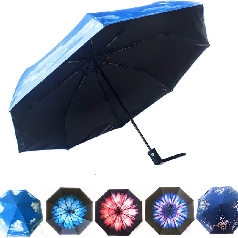 Compact Umbrella | UV Umbrella | Umbrellas for Women by Logo parasol Umbrellas With Your Brand | Sun Umbrella Rain | Som