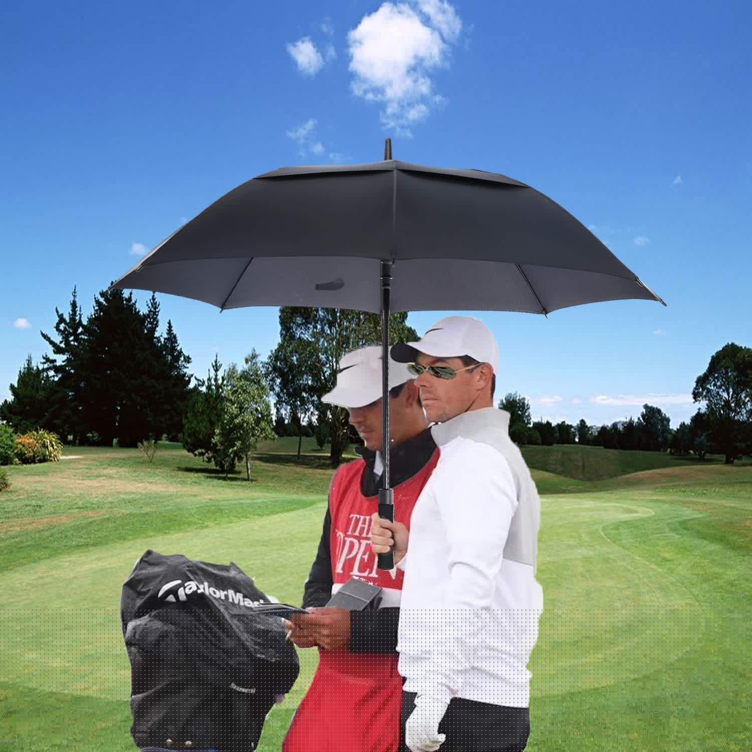 Custom umbrella 62/68/72 Inch Automatic Open Golf Umbrella Extra Large Ove - Image 6