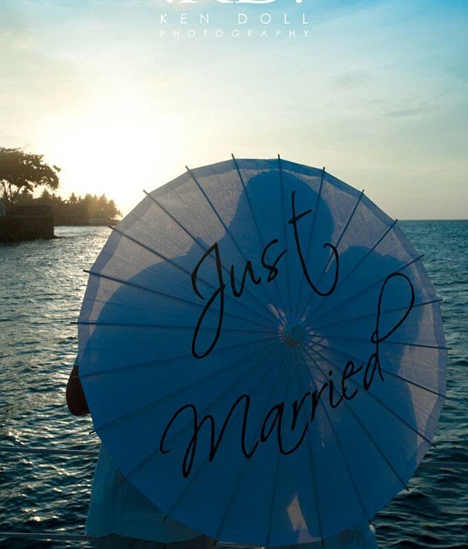 Logo parasol Umbrellas With Your Brand for Wedding Parasol Thank You Just Married Ceremony Umbrella Decoration Photo Pro