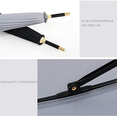 Custom Wedding Umbrellas Bamboo Stick Umbrella Auto Open Solid Color Fashionable - Image 7