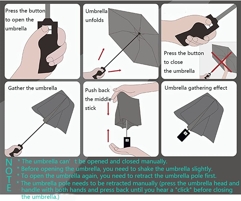Custom Wedding Umbrellas Automatic Transparent Umbrella 1-Button Opening&Closing - Image 4