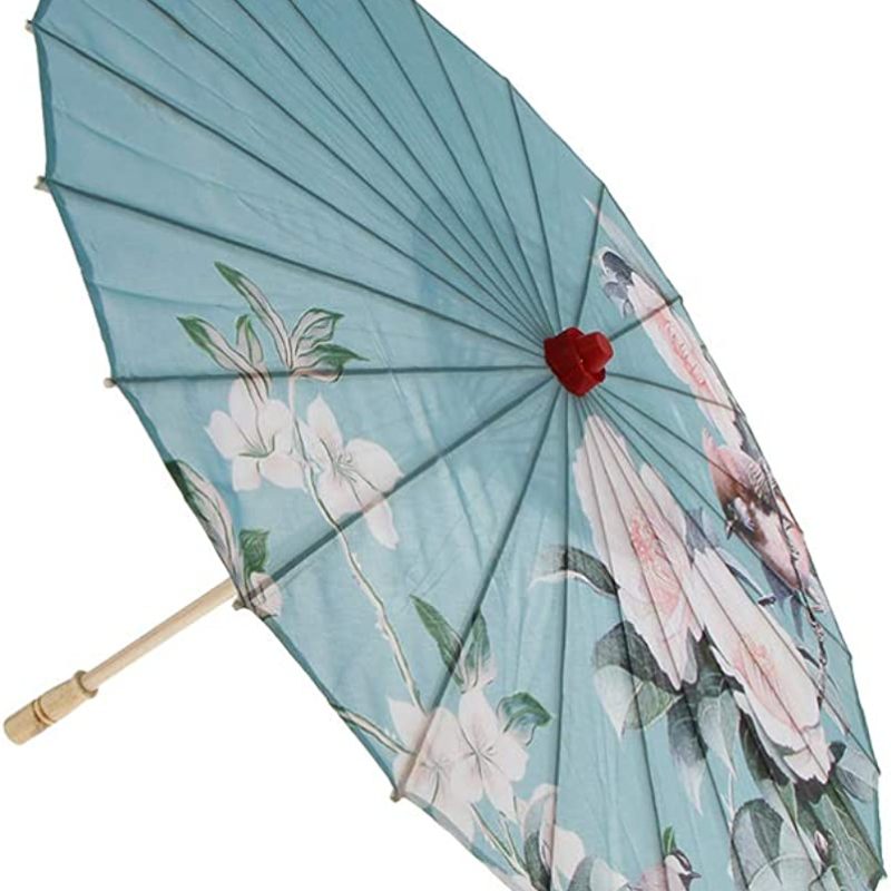 Logo parasol Umbrellas With Your Brand Vintage Chinese Silk Cloth Umbrella Handmade Art Painted Parasol Diameter 84cm