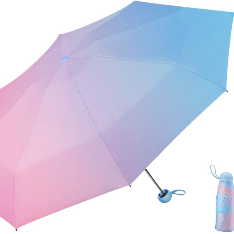 Logo parasol Umbrellas With Your Brand UV Umbrella Folding Mini Umbrella Lightweight Compact Umbrella for Lady Double La