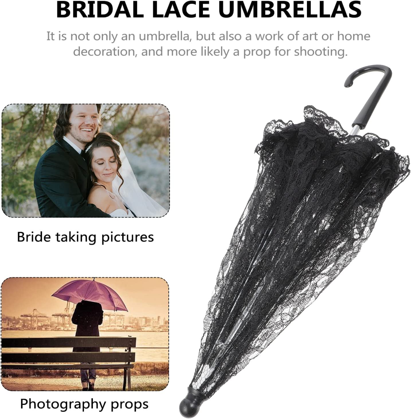 Custom Wedding Umbrellas White Umbrella Umbrella Parasol Vintage Wedding Bridal - Image 4