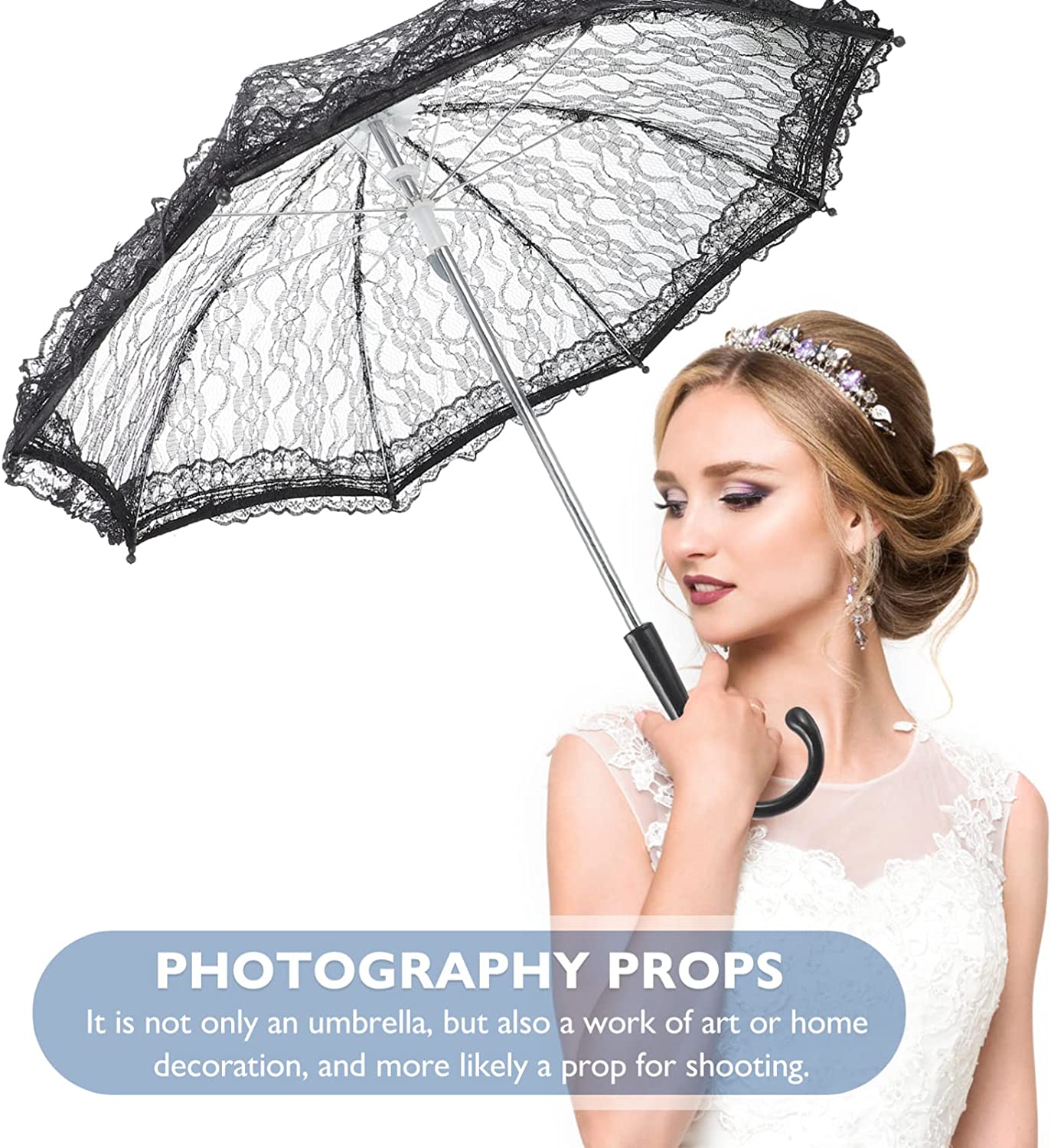 Custom Wedding Umbrellas White Umbrella Umbrella Parasol Vintage Wedding Bridal - Image 6