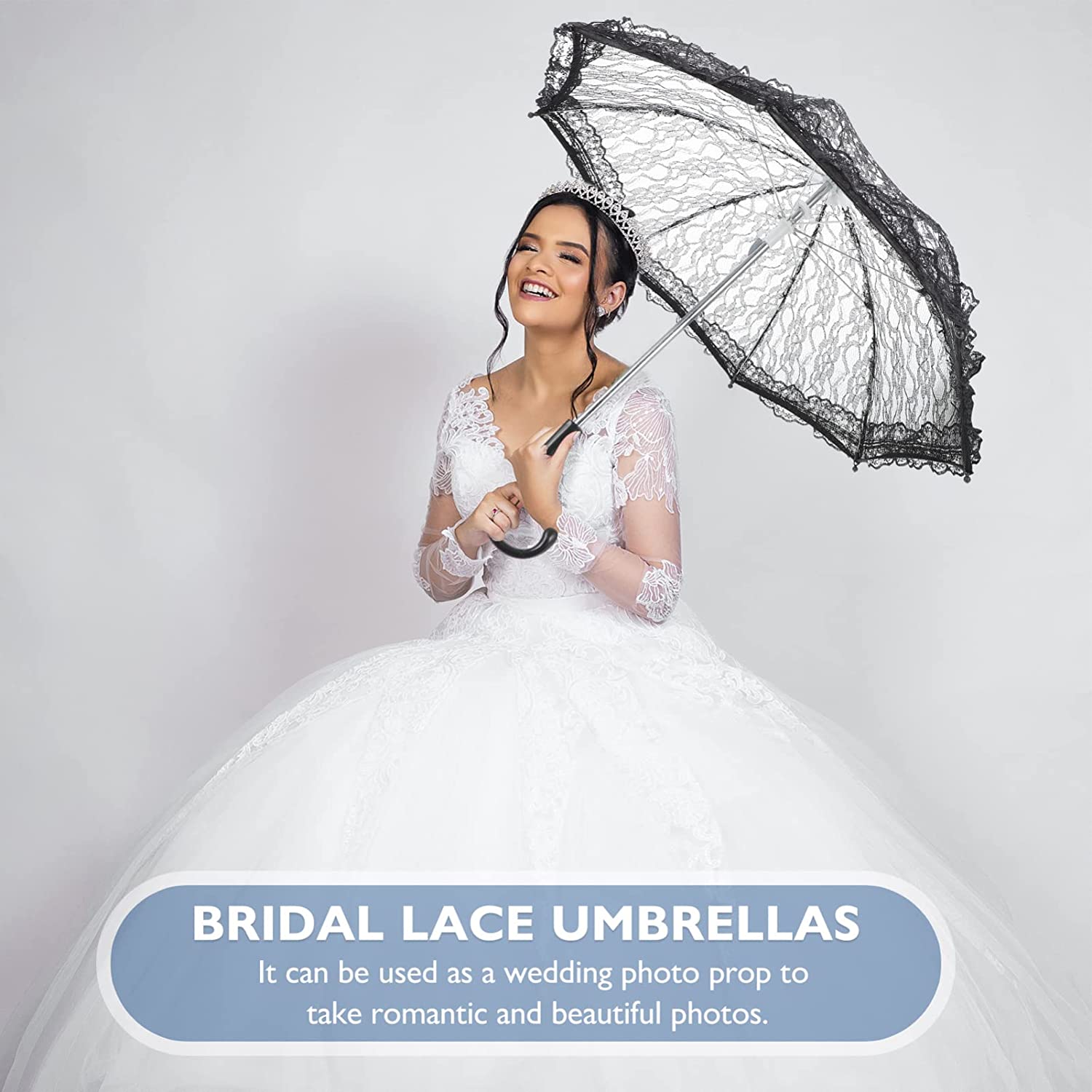Custom Wedding Umbrellas White Umbrella Umbrella Parasol Vintage Wedding Bridal - Image 7