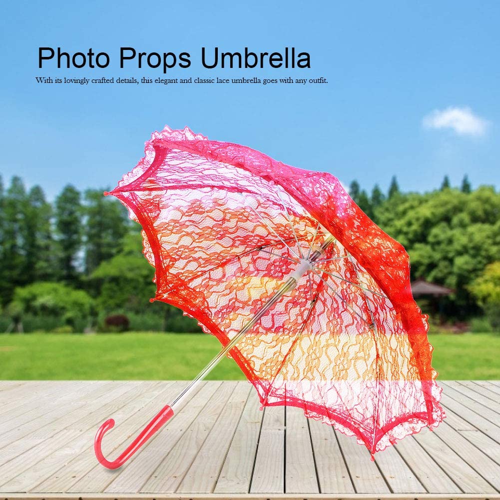 Custom Wedding Umbrellas Wedding Lace Parasol Umbrella Vintage Crafted Flowers E - Image 5