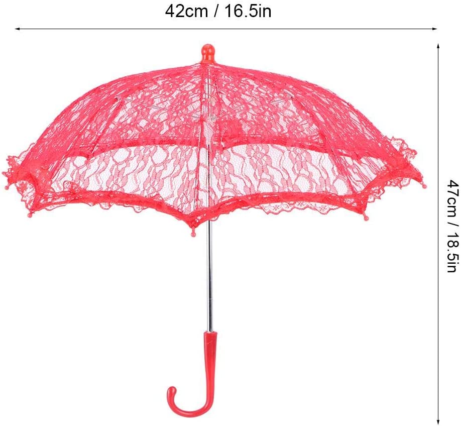 Custom Wedding Umbrellas Wedding Lace Parasol Umbrella Vintage Crafted Flowers E - Image 9