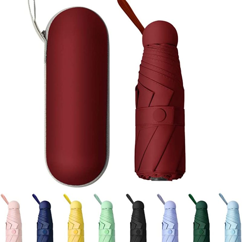 Custom Wedding Umbrellas Mini Windproof Folding Travel Umbrella Sun & Rain Umbr