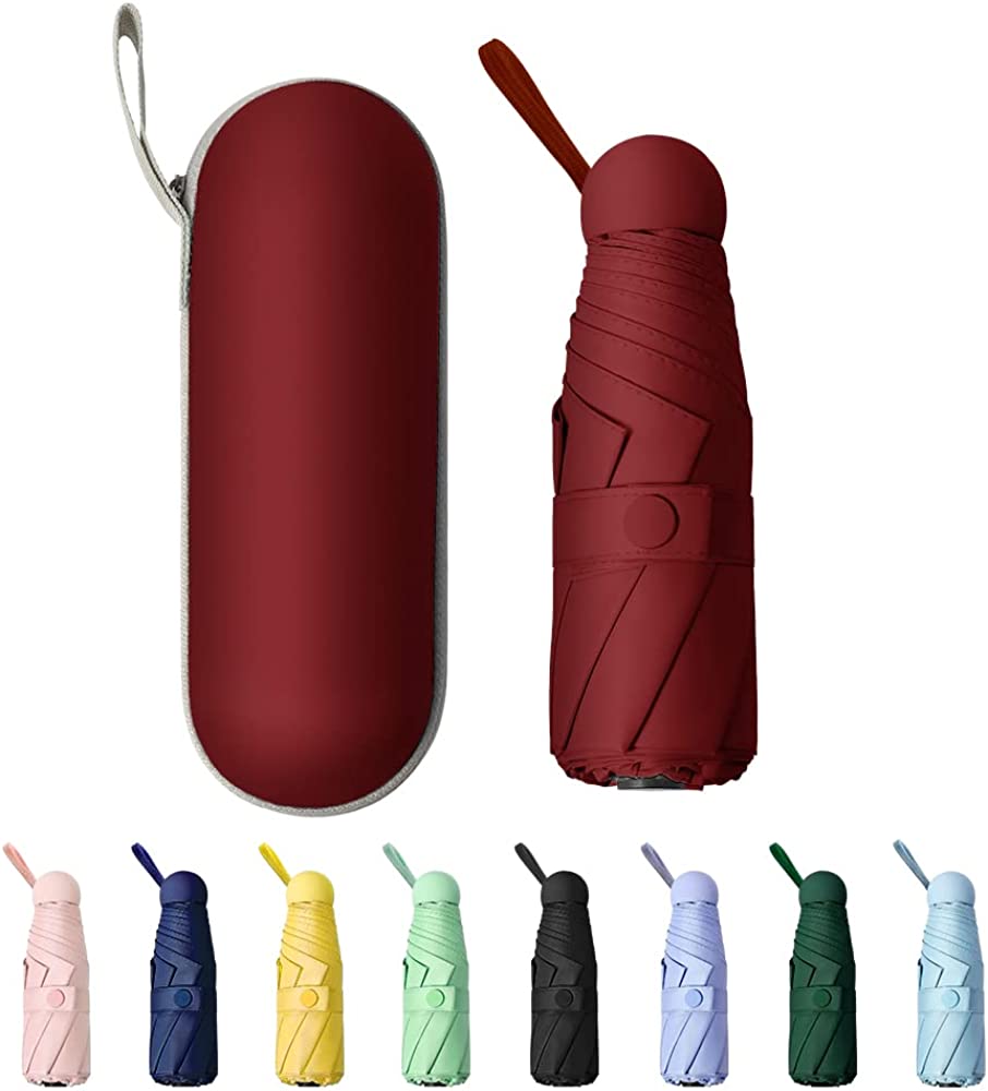 Custom Wedding Umbrellas Mini Windproof Folding Travel Umbrella Sun & Rain Umbr