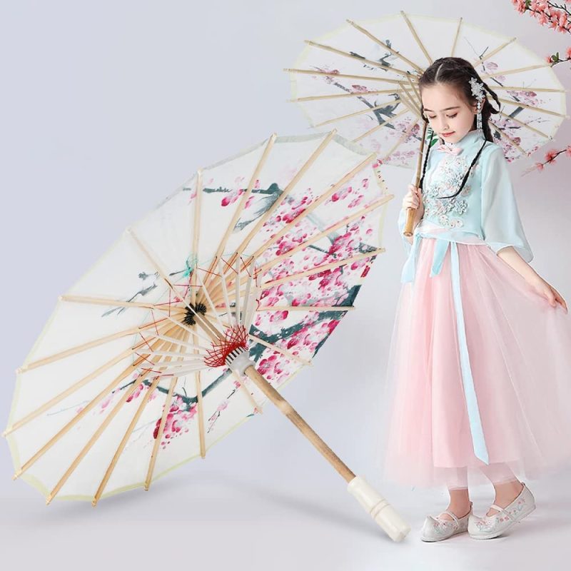 Custom Wedding Umbrellas Paper Umbrella Parasol 21.7in Chinese Paper Umbrella