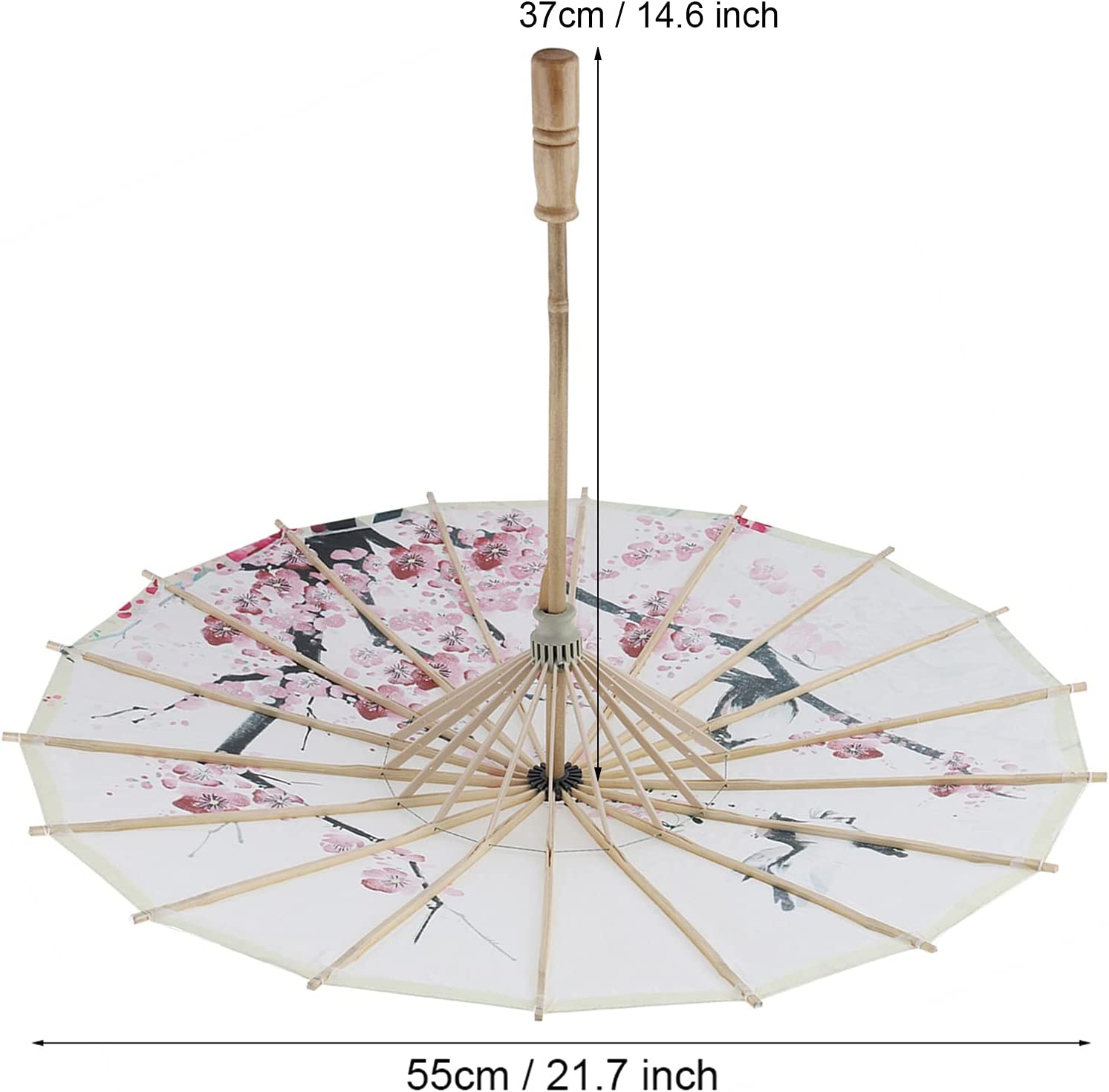 Custom Wedding Umbrellas Paper Umbrella Parasol 21.7in Chinese Paper Umbrella - Image 2