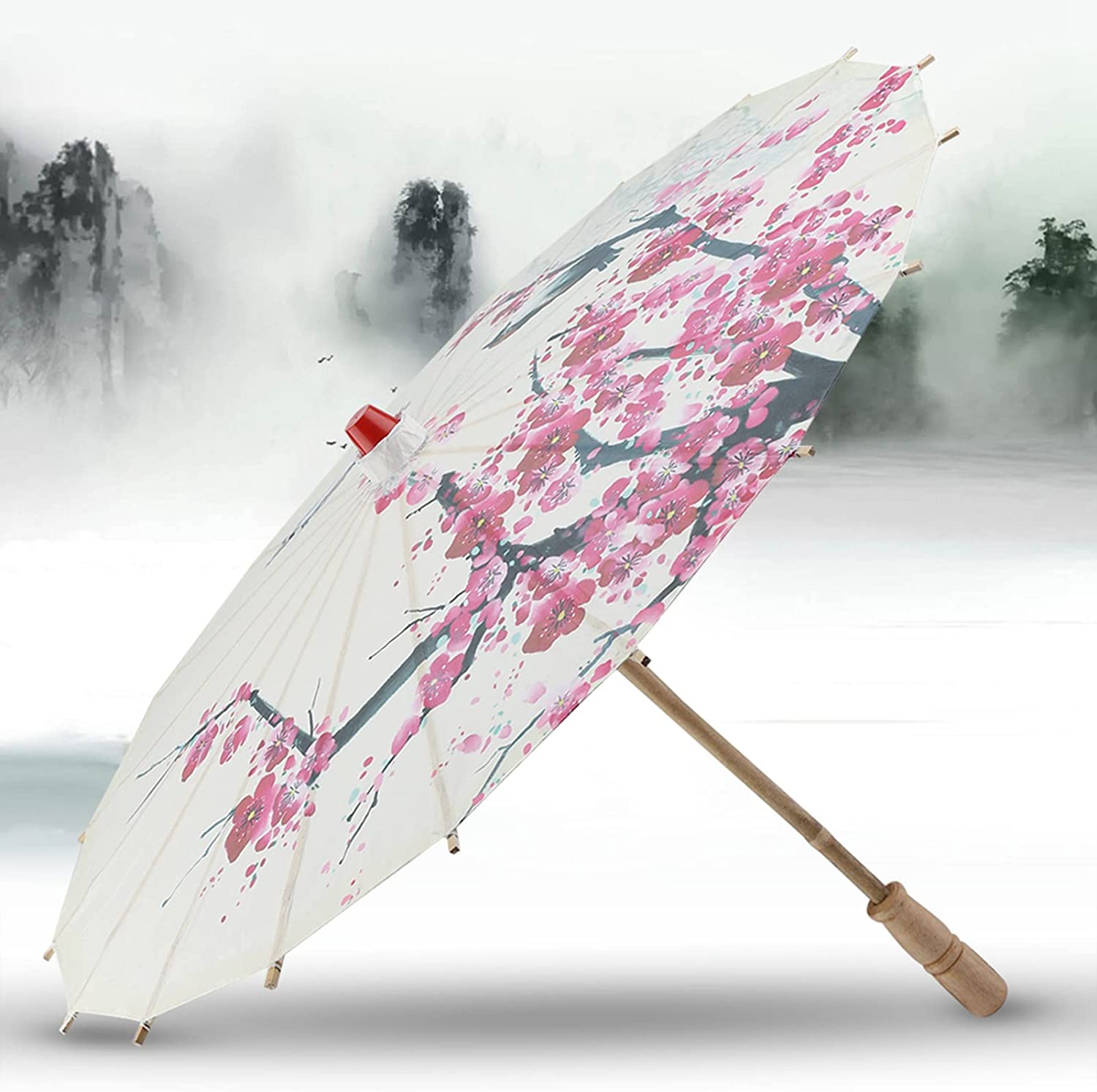 Custom Wedding Umbrellas Paper Umbrella Parasol 21.7in Chinese Paper Umbrella - Image 6