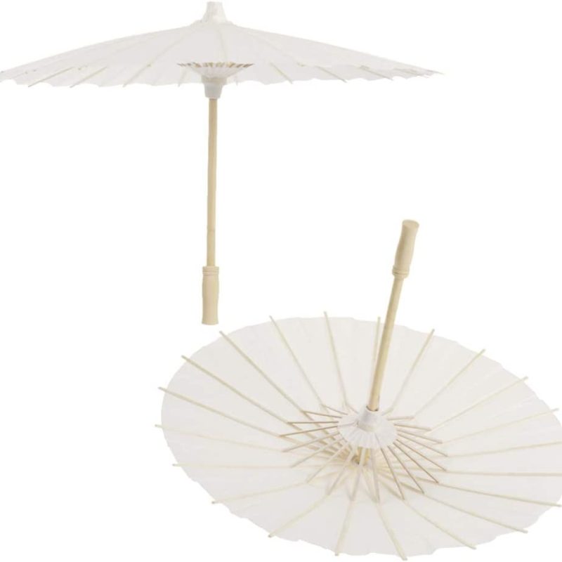 Logo parasol Umbrellas With Your Brand 1Pc Parasol Umbrella Wedding Paper Parasol Umbrella 40CM Handmade White Paper Umb