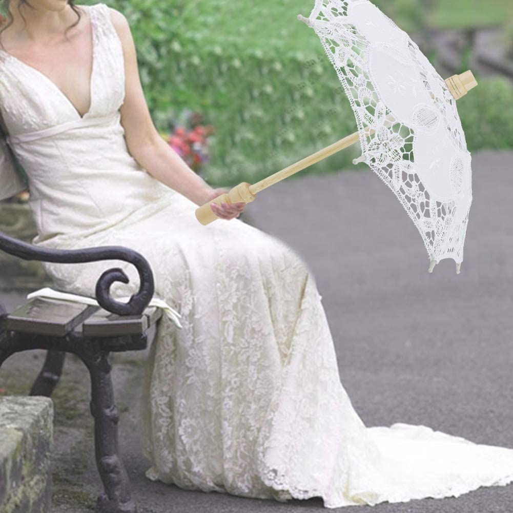 Custom Wedding Umbrellas Stylish 100% Bridal Umbrella Parasol Umbrella Beautif - Image 4