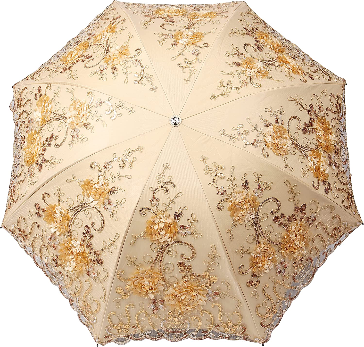 Custom Wedding Umbrellas UPF50+ Folding Umbrella Sun&Rain Wedding Umbrella Paras - Image 2
