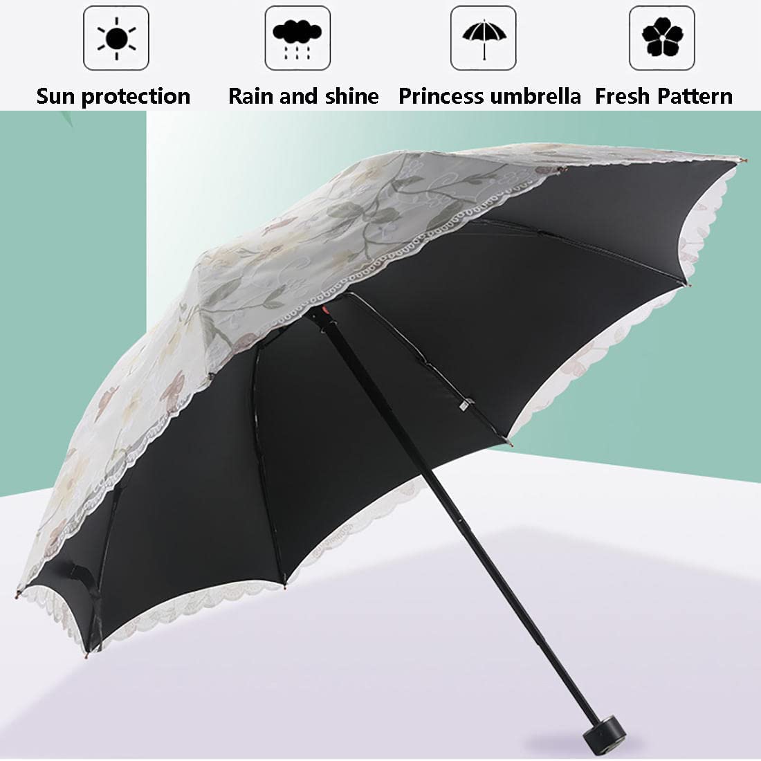 Logo parasol Umbrellas With Your Brand Parasol Lace Umbrella Lace Parasol Lace Umbrellas for Tea Party Sun Umbrella - Image 3