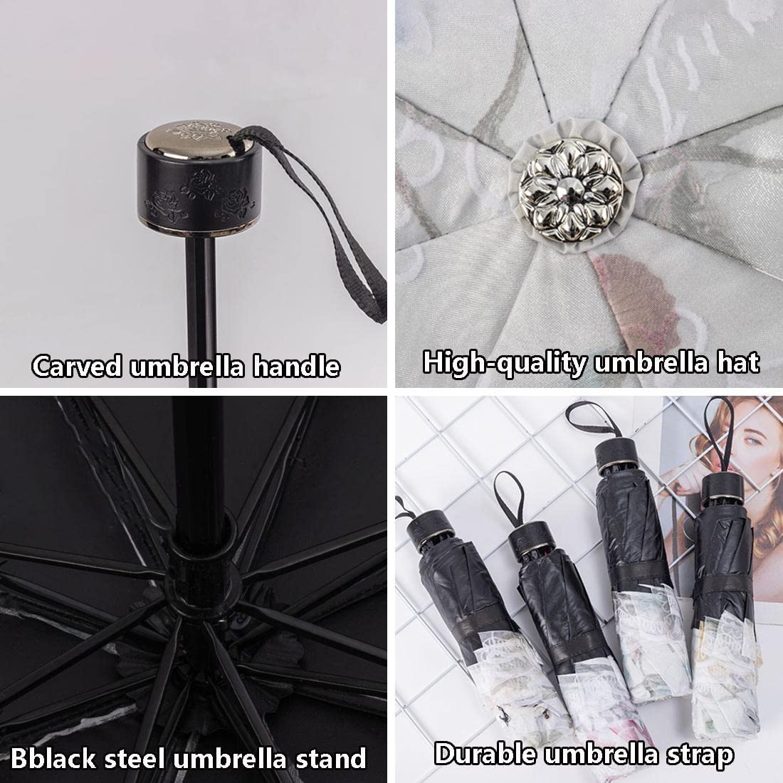 Logo parasol Umbrellas With Your Brand Parasol Lace Umbrella Lace Parasol Lace Umbrellas for Tea Party Sun Umbrella - Image 5